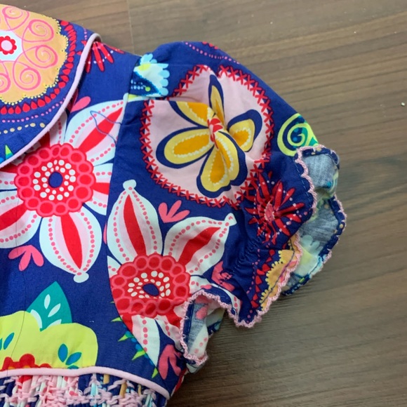 Maxmellata Floral Smocked Dress. size 6X - Picture 4 of 6